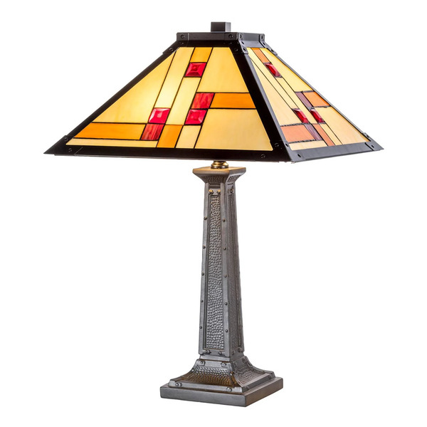  Artistar Lampa Stołowa Kt1836-40+p1836 W Stylu Tiffany 
