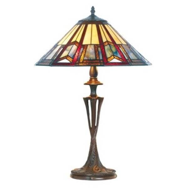  Artistar Lampa Stołowa Lillie W Stylu Tiffany 