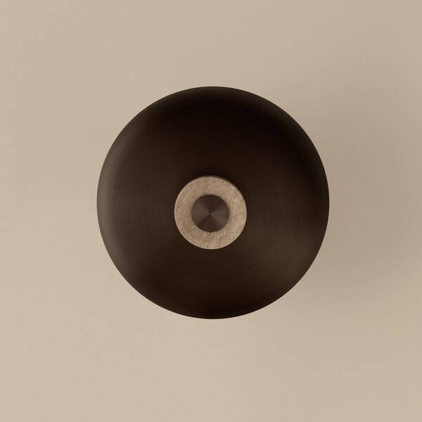  Audo Copenhagen Kinkiet Led Audo Reverse, Piaskowy/brązowy, Kamień, ø 24 Cm 