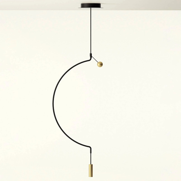  Axo Light Axolight Liaison M1 Lampa Wisząca Czarna/złota 46 