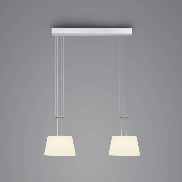  Bankamp Lampa Wisząca Led Bankamp Conus, 2-punktowa, Nikiel 