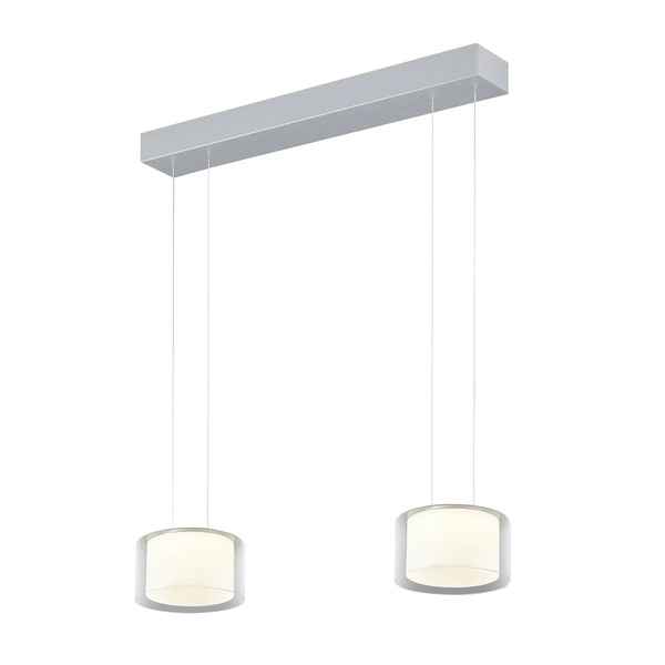  Bankamp Lampa Wisząca Led Bankamp Grand Clear, 2-punktowa 