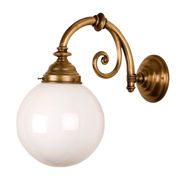  Berliner Messinglampen Mosiężna Lampa ścienna Frank 