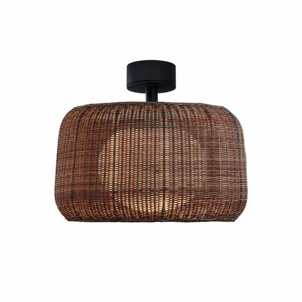  Bover Lampa Sufitowa Led Bover Fora, Grafitowy/brązowy, ø 50 Cm 
