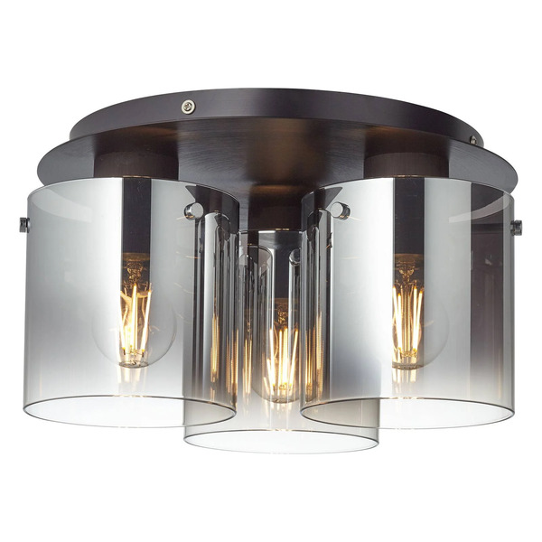  Brilliant Lampa Sufitowa Beth Dymione Szkło, 3-punktowa 