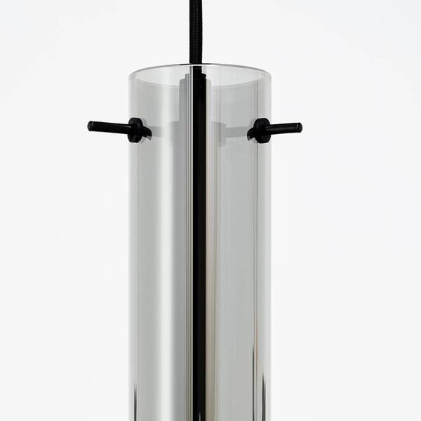 Brilliant Lampa Wisząca Glasini, ø 14,5 Cm, Dymny Szary, Szkło 