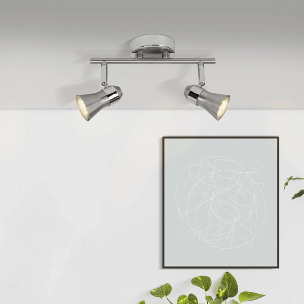  Brilliant Reflektor Sufitowy Led Sanny, żelazo/chrom, Szerokość 31,5 Cm Metalowy 