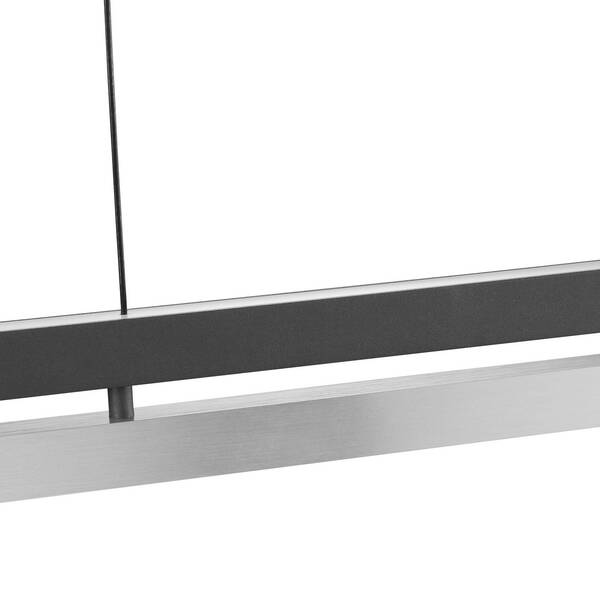  Brilliant Żyrandol Led Pulse, Długość 120 Cm, Czarny, Metal 