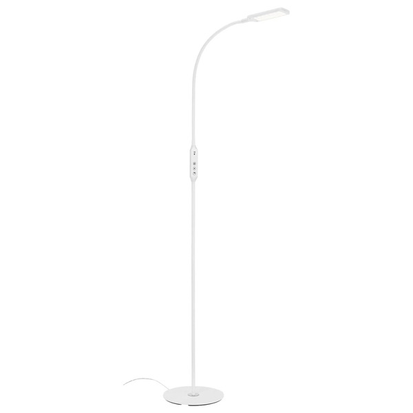  Briloner Lampa Stojąca Led Office Remote, Pilot, Biała 