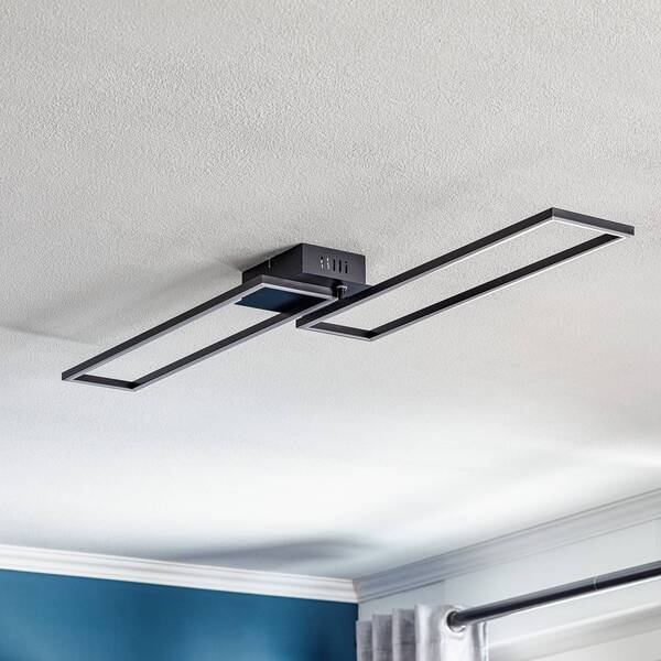  Briloner Lampa Sufitowa Led Frame, Pilot, Czarna 