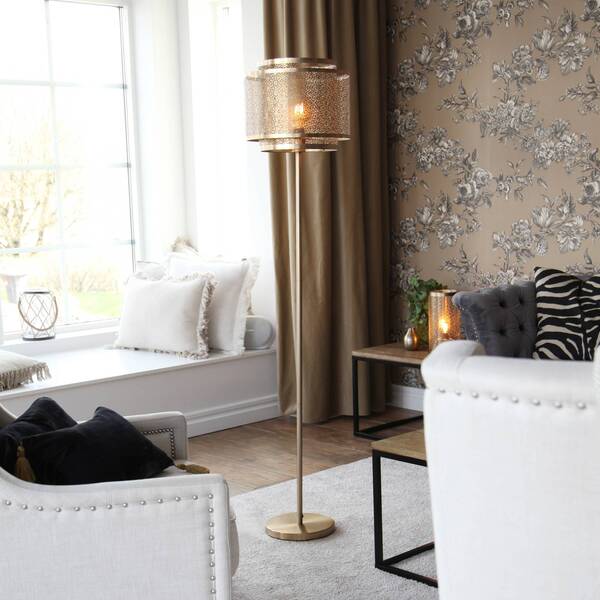  By Rydéns Lampa Stojąca By Rydéns Hermine, Mosiądz 