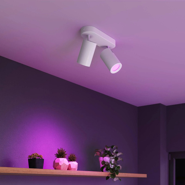  Calex Calex Smart Reflektor Sufitowy Biały Długość 22 Cm 2-punktowa Gu10-led Rgbw 