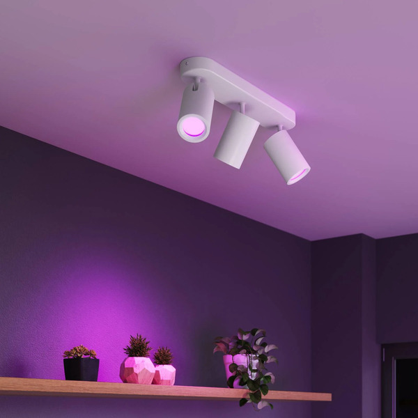  Calex Calex Smart Reflektor Sufitowy Biały Długość 37 Cm 3-punktowa Gu10-led Rgbw 