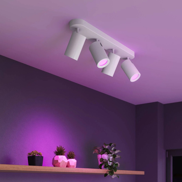  Calex Calex Smart Reflektor Sufitowy Biały Długość 49 Cm 4-punktowa Gu10-led Rgbw 