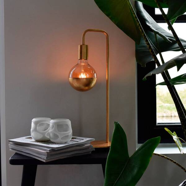  Calex Calex U-line Lampa Stołowa Z Kablem 1,5 M, Złota 