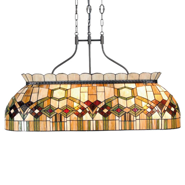 Clayre&eef 115 cm – Lampa Wisząca Saavik, Styl Tiffany 
