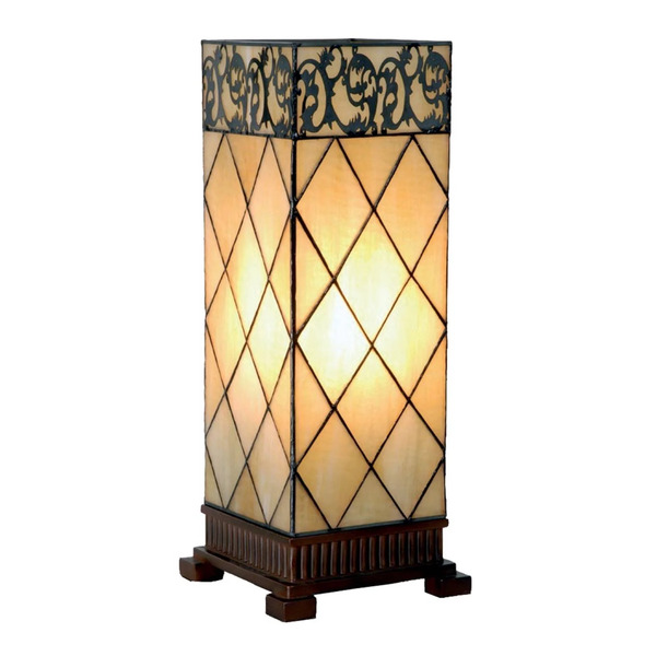  Clayre&eef Lampa Stołowa Diamond W Stylu Tiffany 45 Cm 