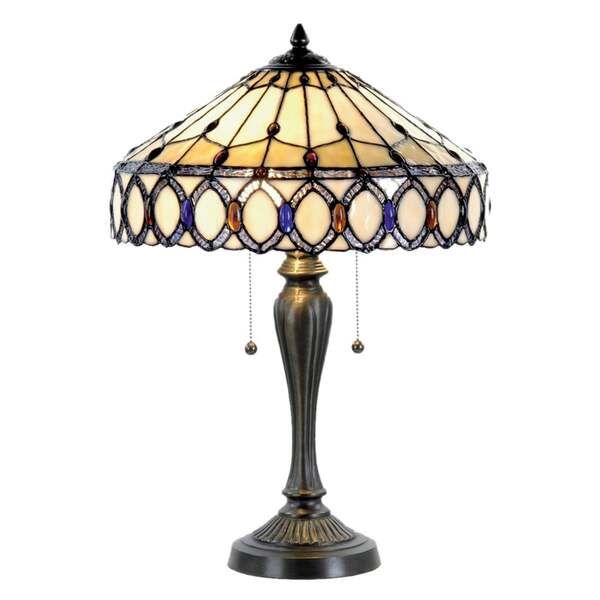  Clayre&eef Lampa Stołowa Fiera W Stylu Tiffany 