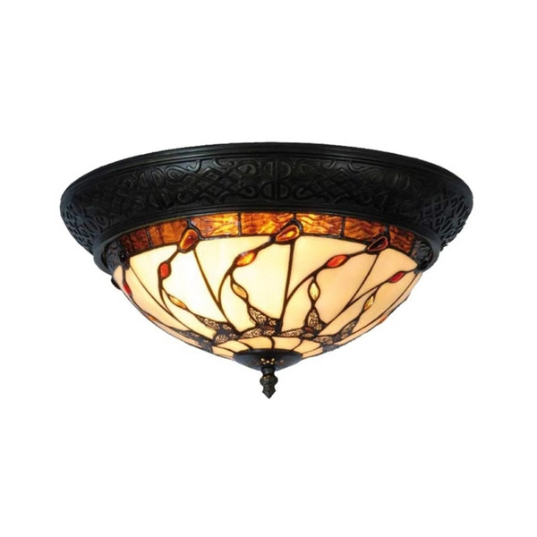  Clayre&eef Lampa Sufitowa W Stylu Tiffany Florent 