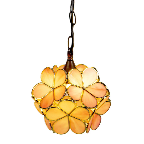  Clayre&eef Żyrandol 5ll-6093 W Stylu Tiffany, Różowy 