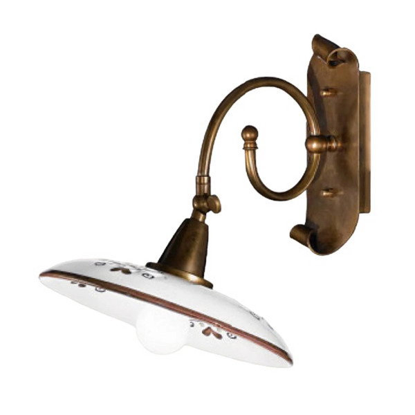  Cremasco Rustykalna Lampa ścienna Bassano Brązowa 