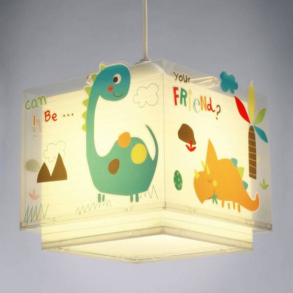  Dalber Lampa Wisząca Dziecięca Dalber Dinos, Kolorowa 