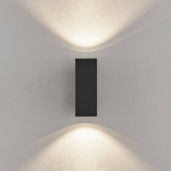  Deko-light Kinkiet Zewnętrzny Led Shoreline Pro Square Up/down, Ciemnoszara 