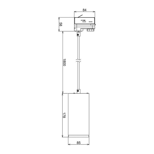  Deko-light Lampa Wisząca Led 3-fazowa 20 W Czarna 
