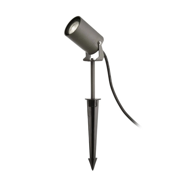  Deko-light Reflektor Z Grotem Ziemnym Spiky, ø 6 Cm, Szary, Obrotowy, Ip65, Gu10 