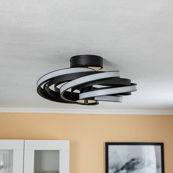  Domiluce Lampa Sufitowa Led Zoya W Matowej Czerni 