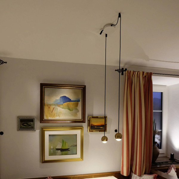  Egger Licht Lampa Wisząca Led Cleo Egger Dls, Kolor Mosiądzu 
