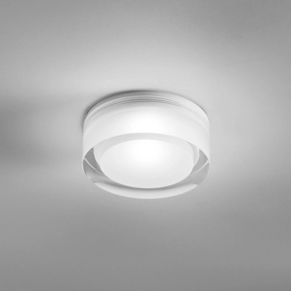  Egger Licht Oprawa Wpuszczana Egg Dls Phoenix, Biała, ø 9 Cm, Akryl 3000 K 