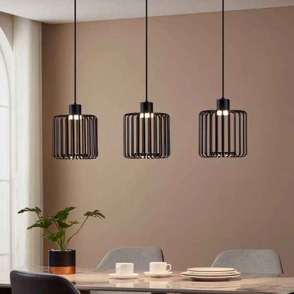  Eglo Eglo Connect Lampa Wisząca Led Ginestrone-z, 3-punktowa, Czarna 