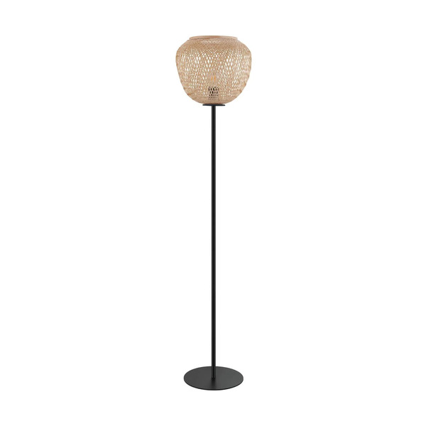  Eglo Lampa Stojąca Dembleby Z Drewna, Kolory Naturalne 