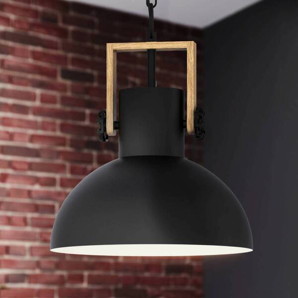  Eglo Lampa Wisząca Lubenham Z Metalowym Kloszem 