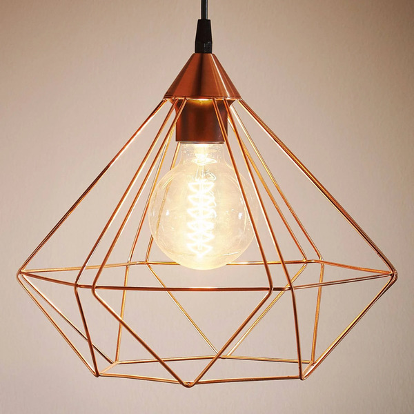  Eglo Lampa Wisząca Tarbes, 1-punktowa, 32,5cm, Miedź 
