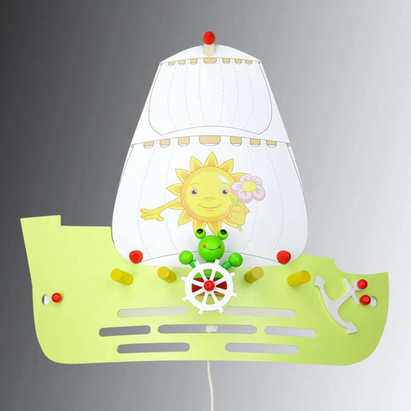  Elobra Lampa ścienna Żaba W Kształcie żaglowca 