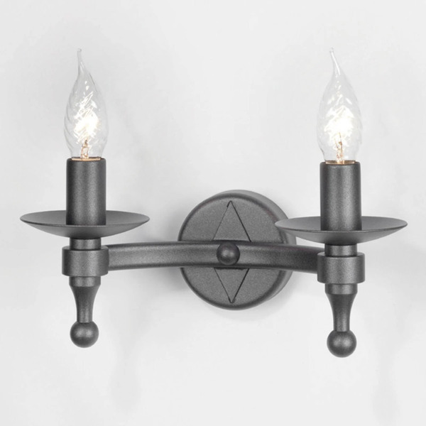  Elstead Lampa ścienna Warwick Z Kutego żelaza Grafitowa 