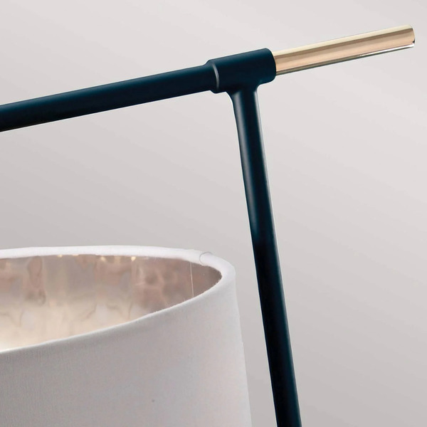  Elstead Lampa Stołowa Balance, Czarny/nikiel, Biały Klosz 