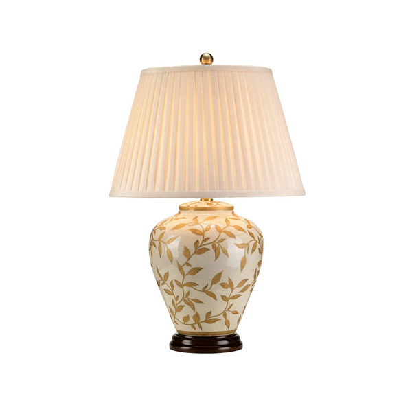  Elstead Lampa Stołowa Leaves Z Porcelanową Podstawą 