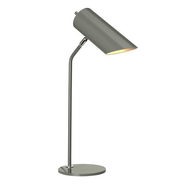 Elstead Lampa Stołowa Quinto Ciemnoszara/niklowa 