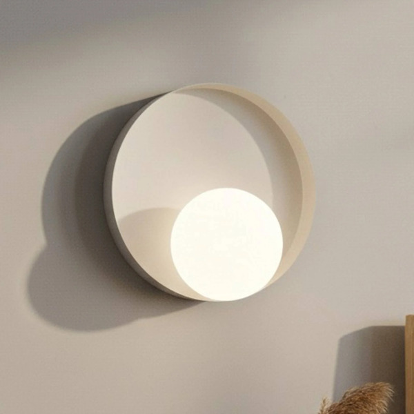  Emibig Lighting Kinkiet Kido K1, Beżowy, Stal/szkło, ø 20 Cm 
