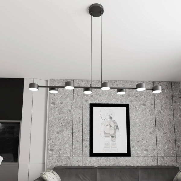  Emibig Lighting Reflektor Sufitowy Megara, Długość 100 Cm, Metal, 8-punktowa. 