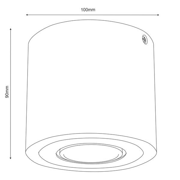  Envostar Envostar Ernest Downlight Gu10 Z Drewna, Okrągły 