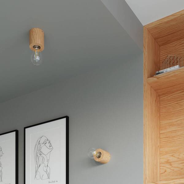  Envostar Envostar Peach Puff Sufitowa, Cylinder Z Drewna 
