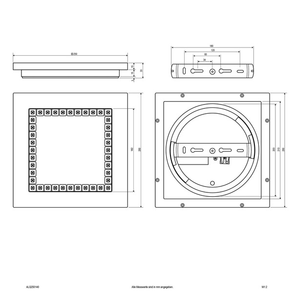  Evn Evn Alq Panel Led Biały 12w 25x25cm 4000k 