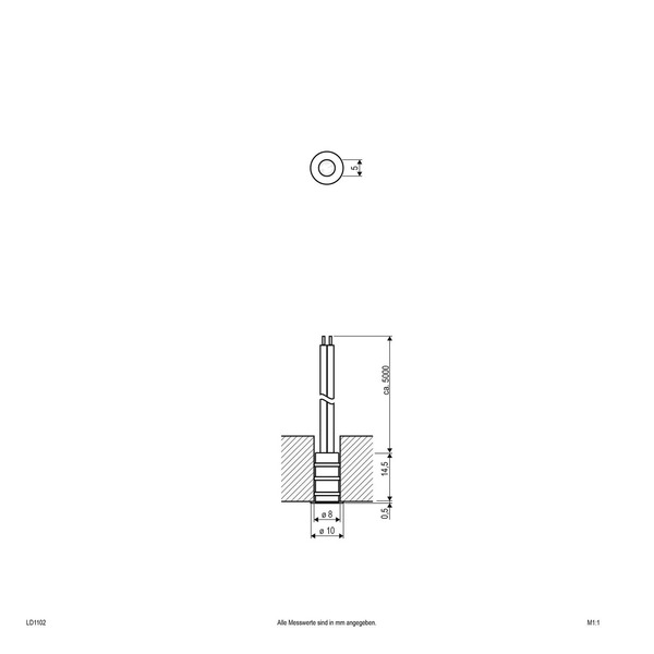  Evn Evn Ld1102 Oprawa Wpuszczana 12v Ip68 ø1cm 0,1w 