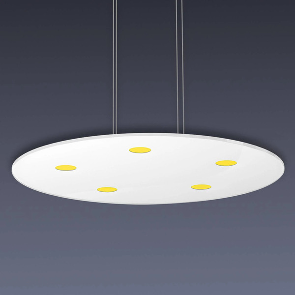  Evotec Okrągła Lampa Wisząca Led Sunia Ze ściemn. Dot. 