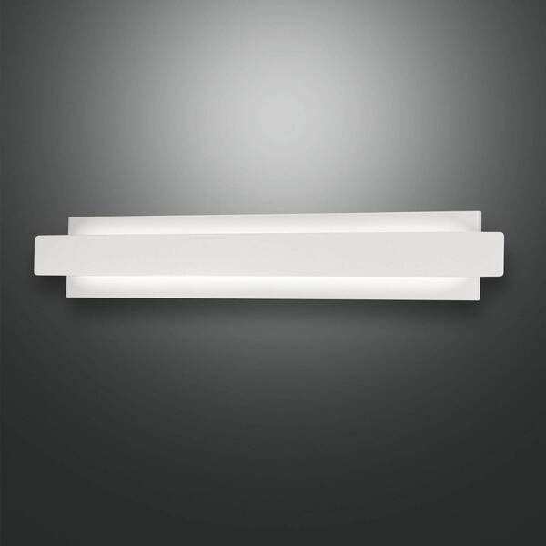  Fabas Luce Kinkiet Led Regolo Z Metalowym Frontem Biały 