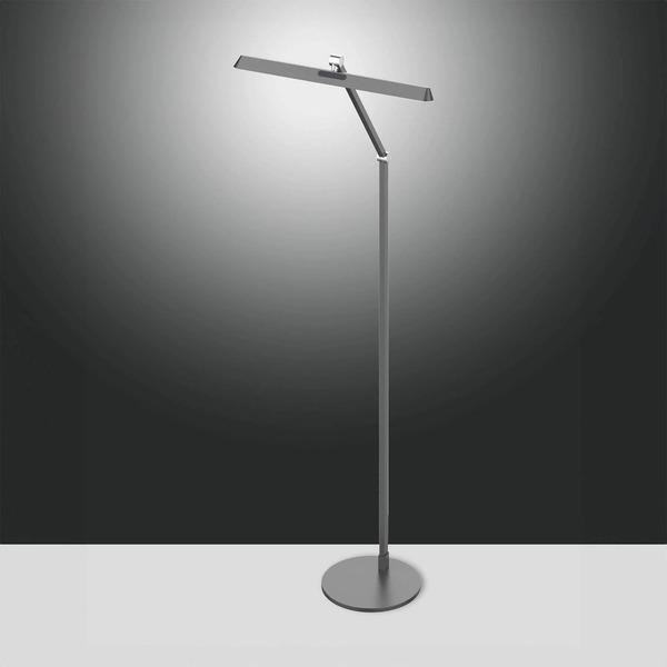  Fabas Luce Lampa Stojąca Led Beba, Antracyt, Wysokość 110 Cm, Cct, ściemniany 